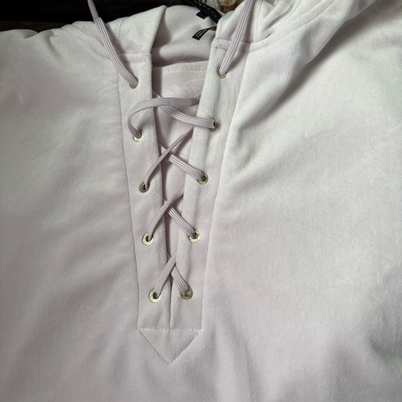 Donna Karan or DKNY lace-up velour hoodie - Picture 7 of 10